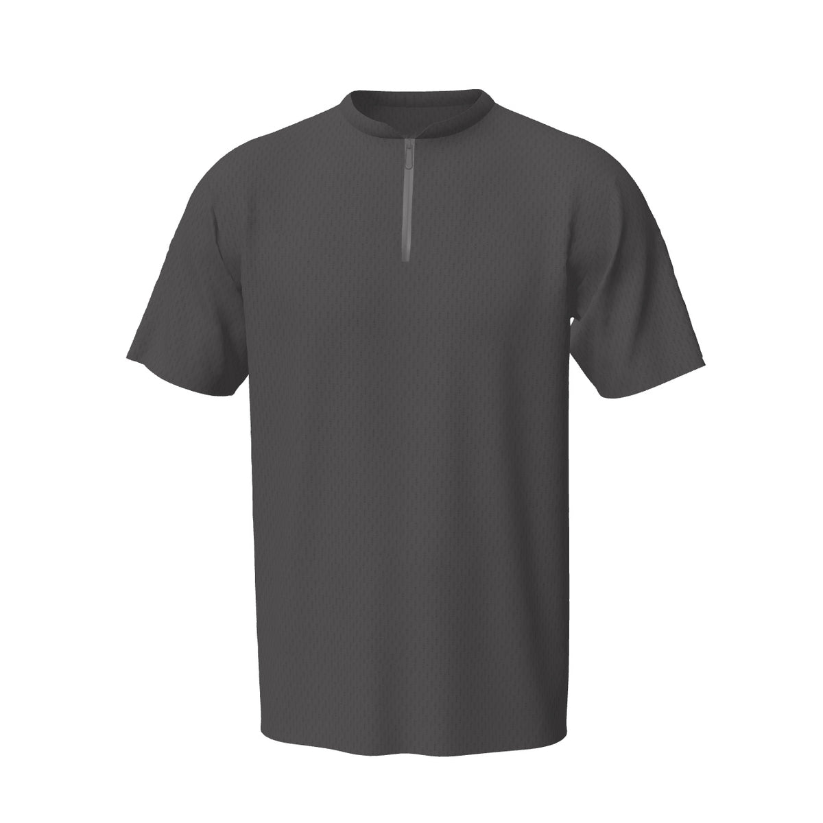 1237DF - Henley with Zipper