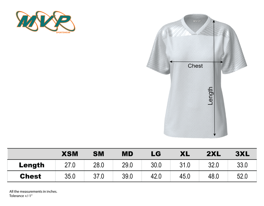 W1219 - Fan Football Jersey with Side Panels