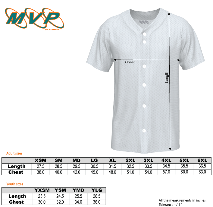 204DF - Dryfit Full Button Front Jersey with Piping