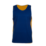 Reversible tank with contrast color inserts