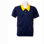 Dry fit polo shirt with contrast color collar 